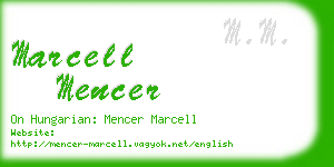 marcell mencer business card